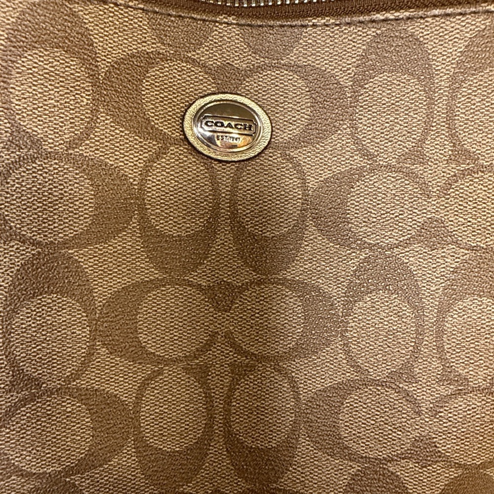 Coach Brown Signature Tote Bag - Picture 3 of 9